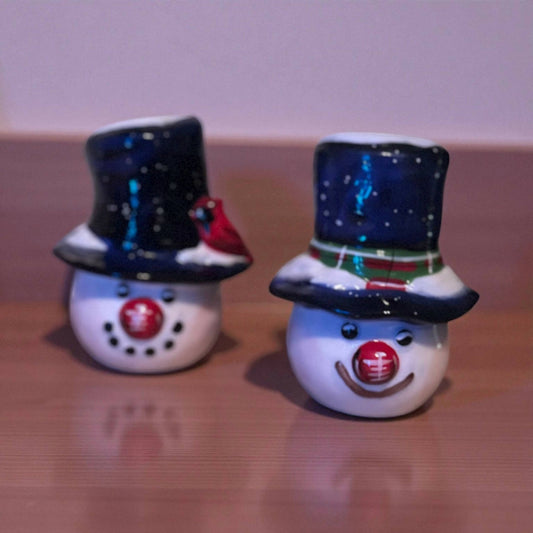 Vintage Snowman Salt & Pepper