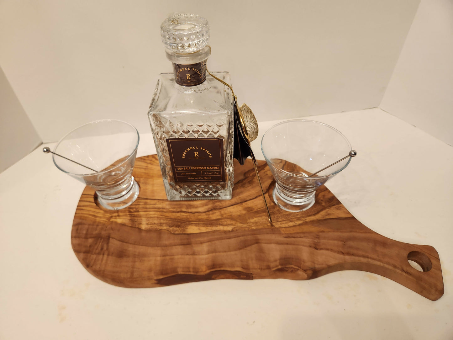 Char-Shooterie board and Espresso Martini Cocktail set