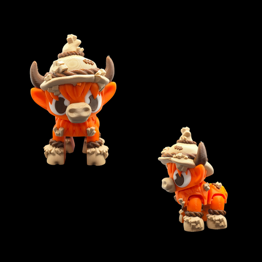 Scarecrow Highland Cow