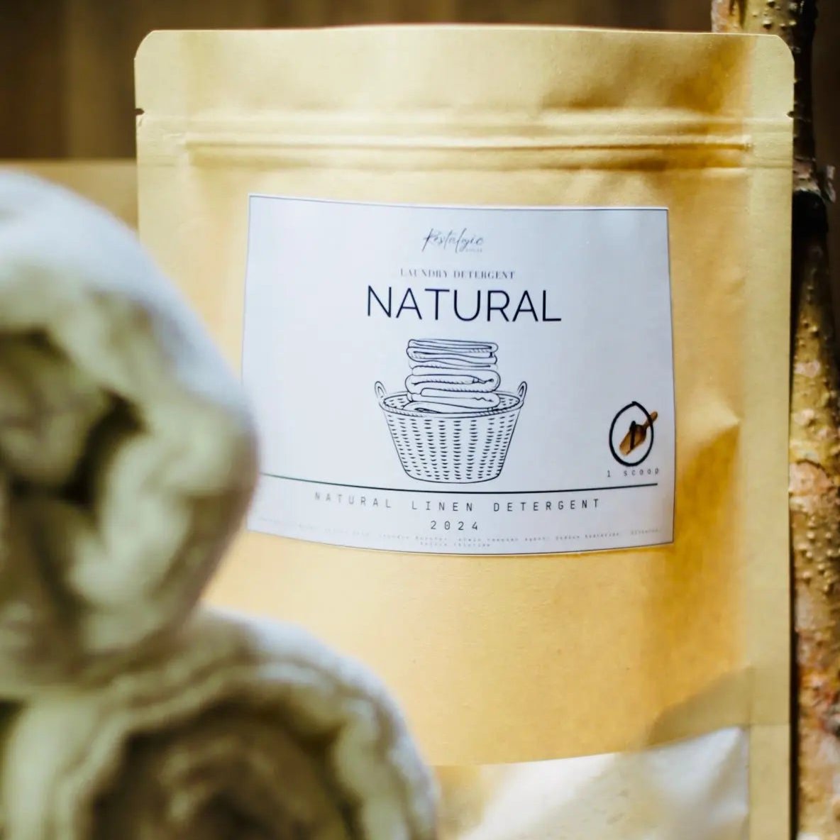 Natural Organic Vegan Laundry Detergent – 30oz & 4lb (Eco-Friendly Cleaning Power)