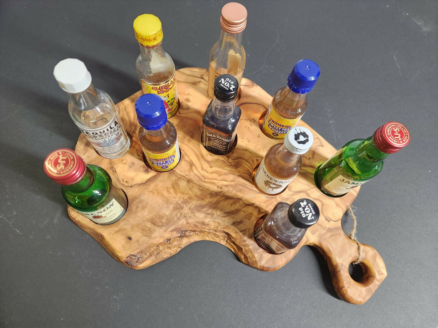 Olive wood Char-shooterie board 4