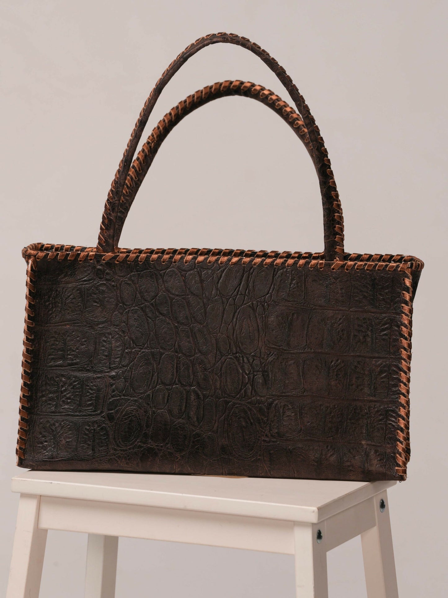 Kurtmen Bronze Crystal Stud Tote Bag