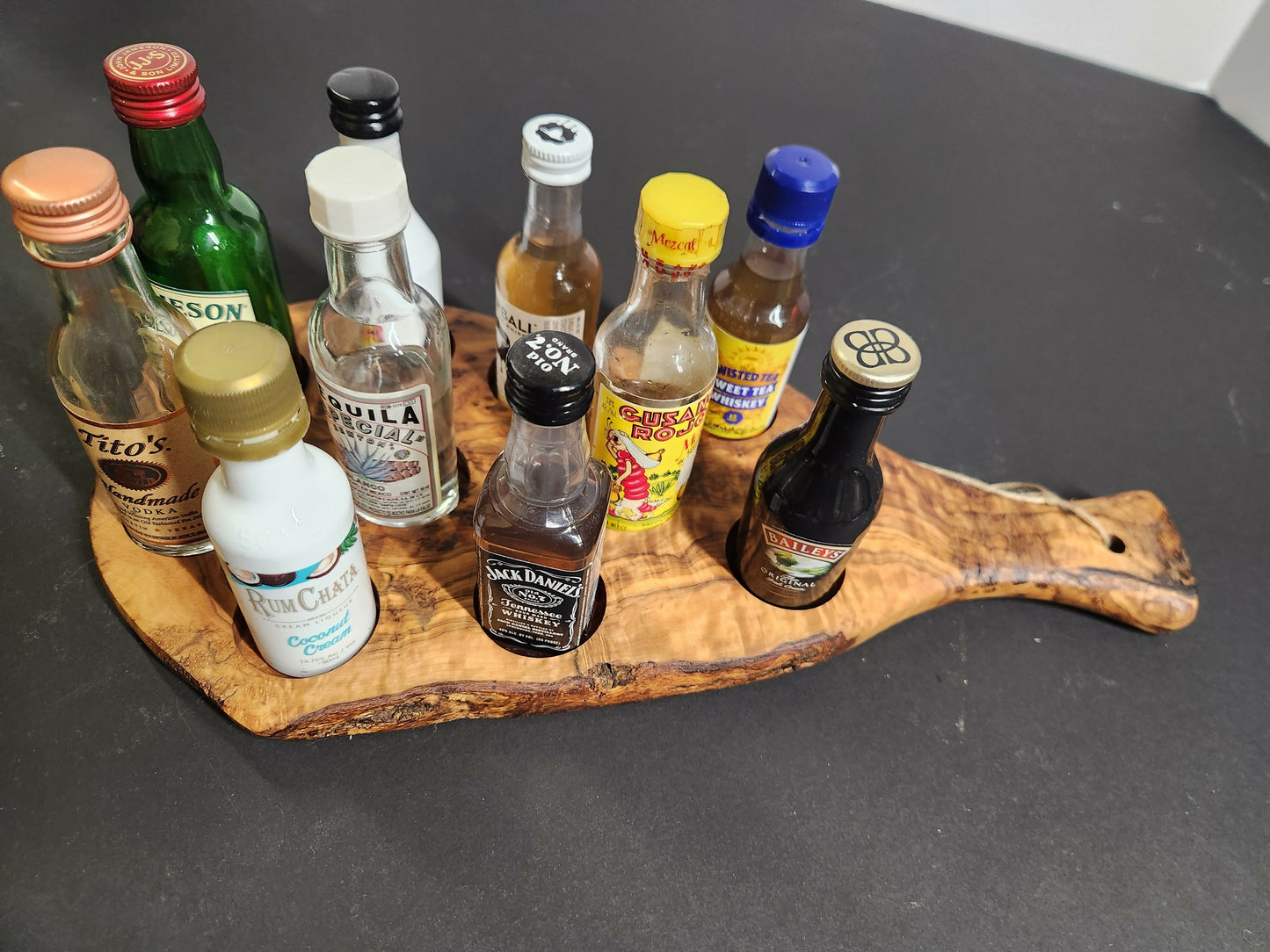 Olive wood Char-shooterie board 6
