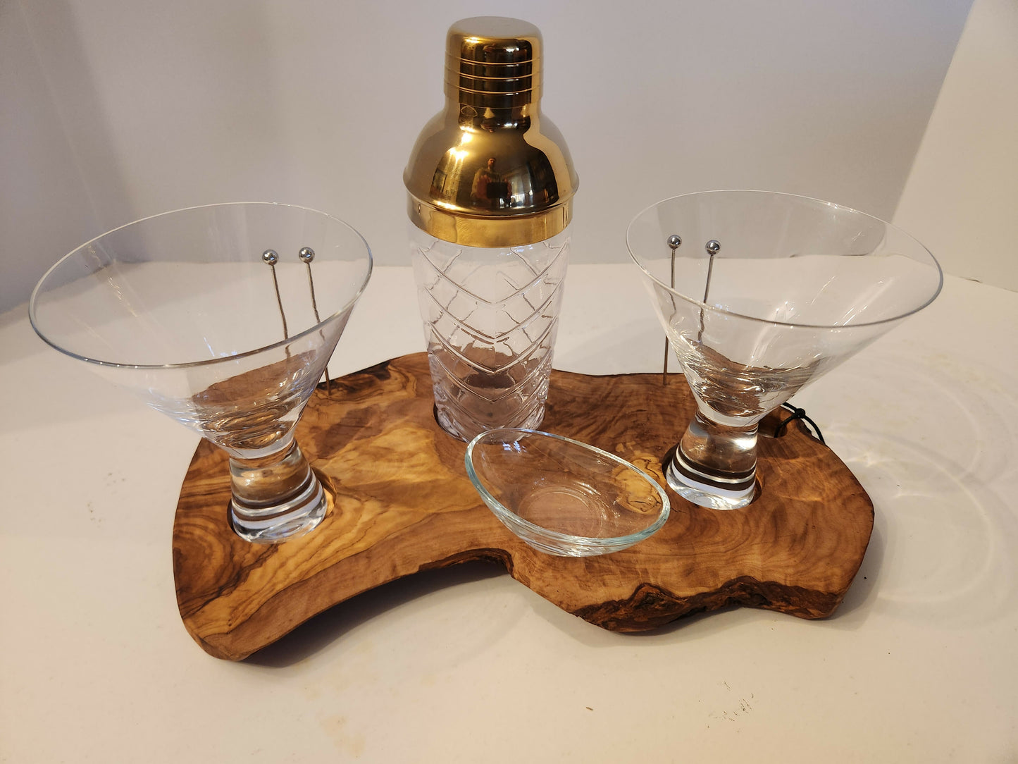 Olive wood Martini board