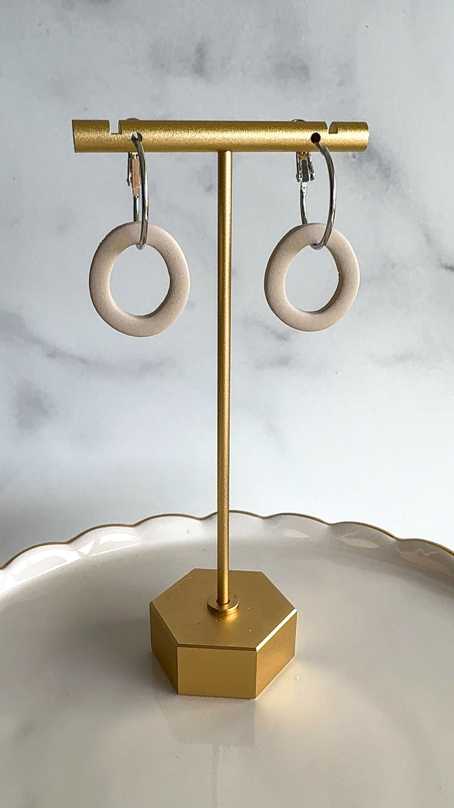 Sadie Clay Hoop Earrings