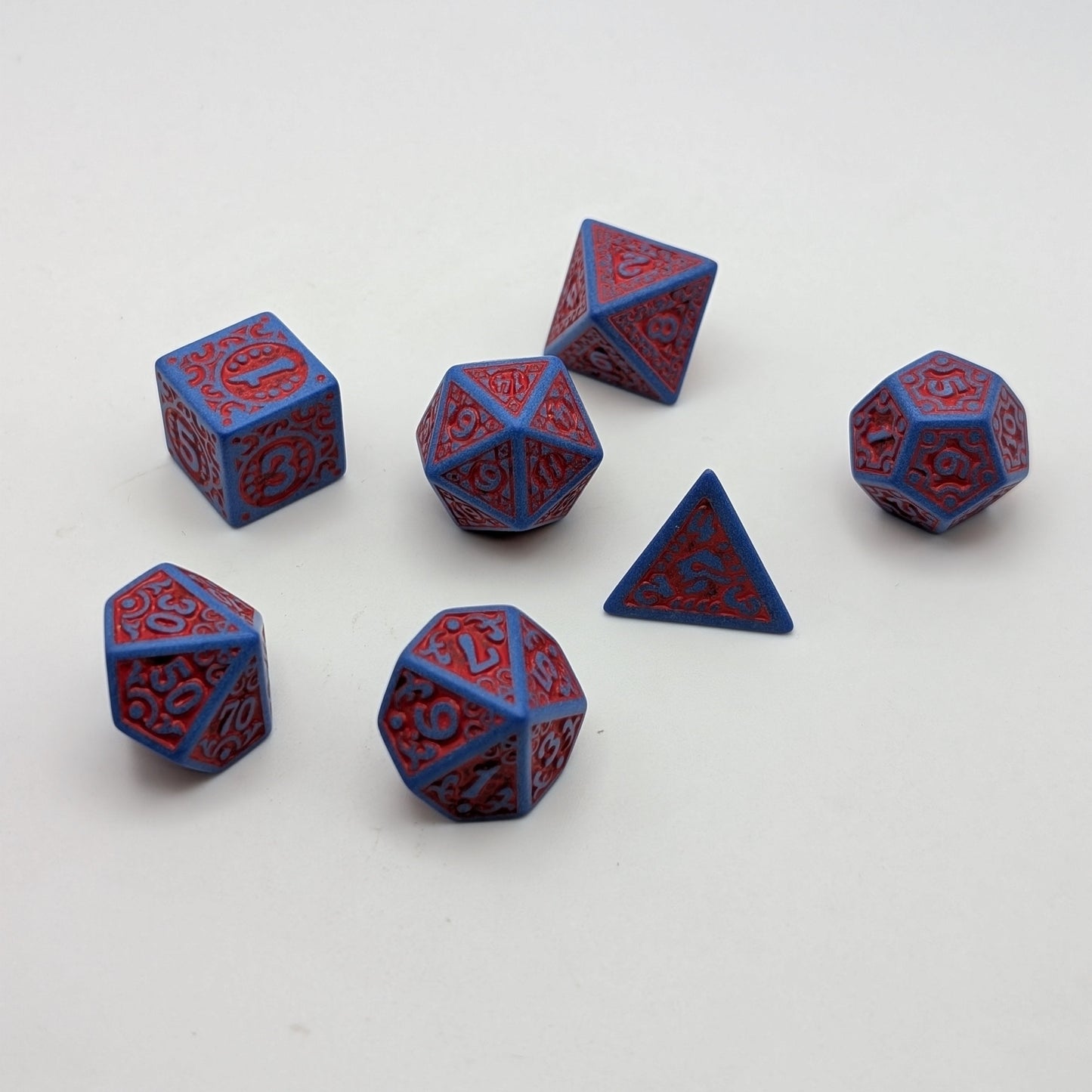Enchanted Hero - 7 Piece DnD Dice Set | Acrylic RPG Gaming Dice