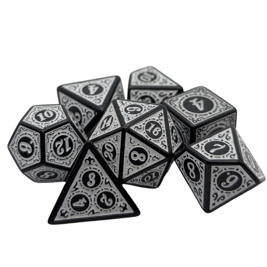 Enchanted Zen - 7 Piece DnD Dice Set | Acrylic RPG Gaming Dice