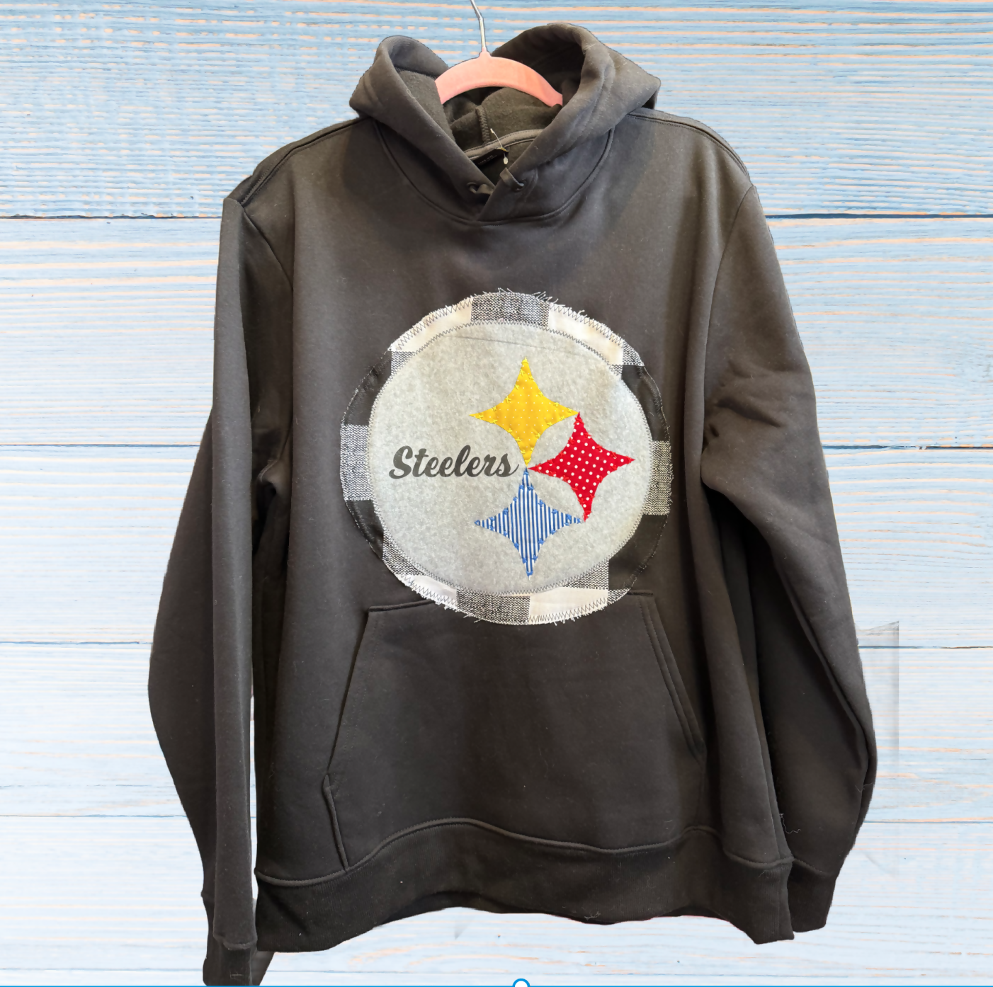 Embroidered Steelers Sweatshirt Large