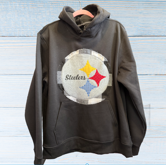 Embroidered Steelers Sweatshirt Large