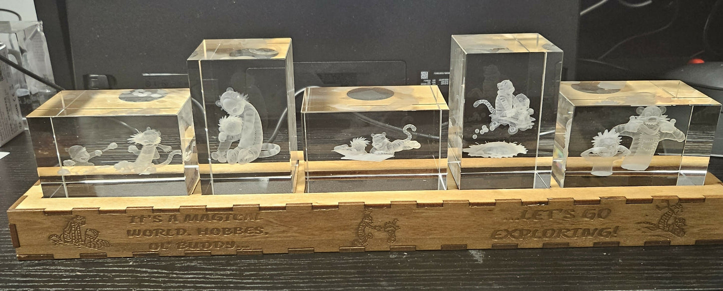 3D Inner Engraved K9 Crystal 5 Piece Series S