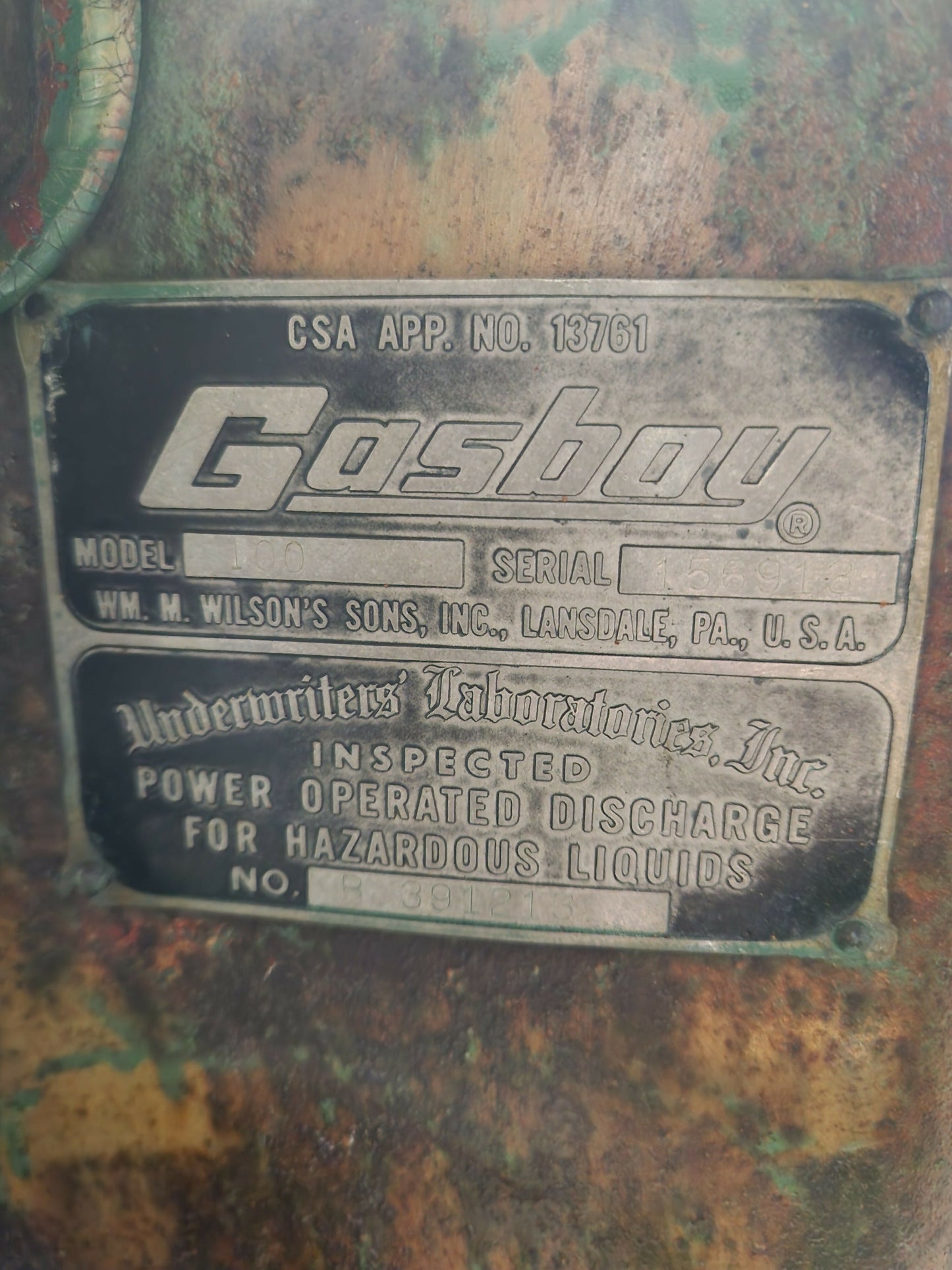 Vintage Gasboy gas pump