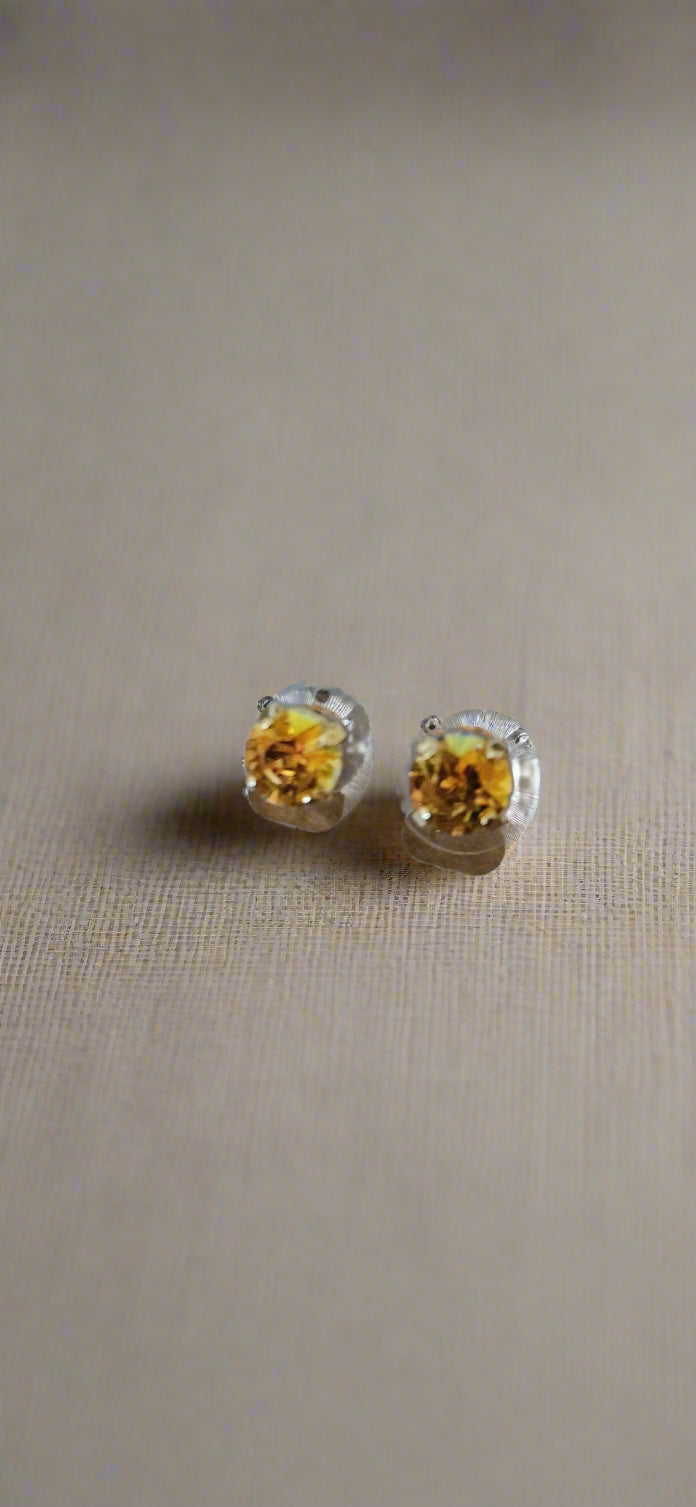 Anytime Crystals 8.5mm Crystal Astral Pink Earrings