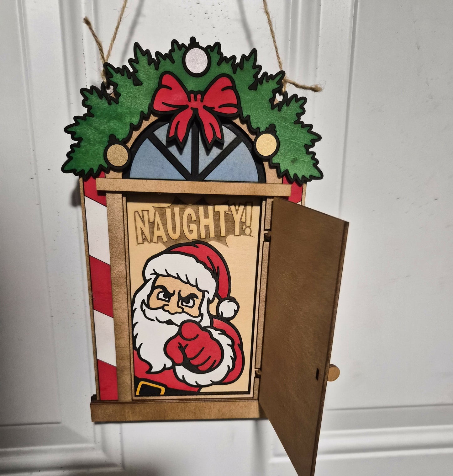 Christmas Naughty Door Hanger
