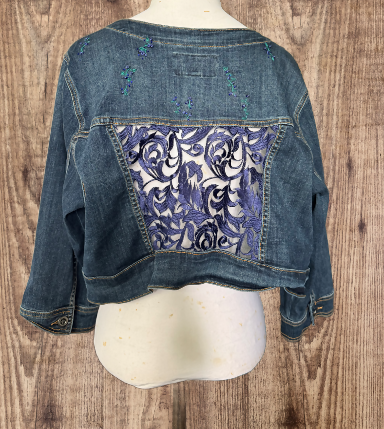 Upcycled Stretch Denim Jacket XL