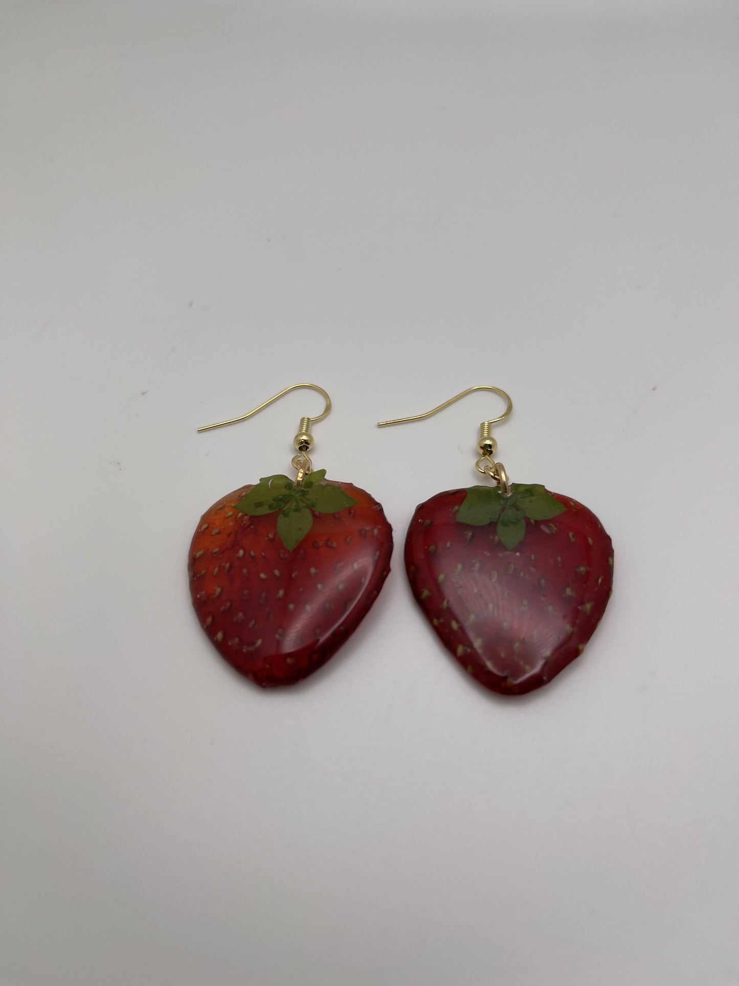 Dried Strawberry Earrings