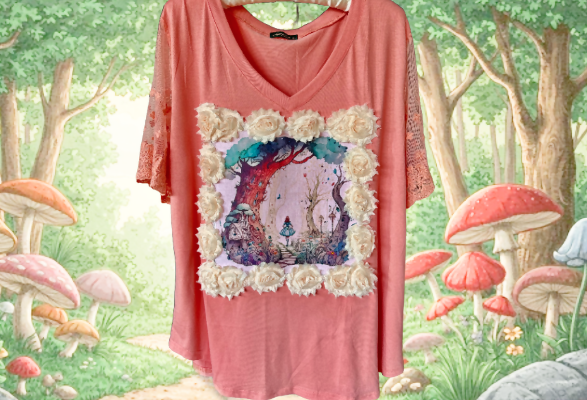 Alice Lace Sleeve Shirt XL