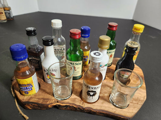 Olive wood Char-shooterie board 7