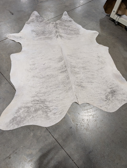 "White Lightning" Cowhide Rug