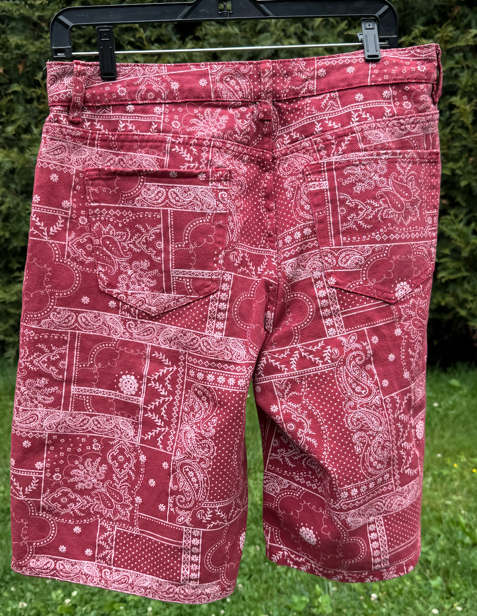 Handkerchief Upcycled Shorts ~ Size 13