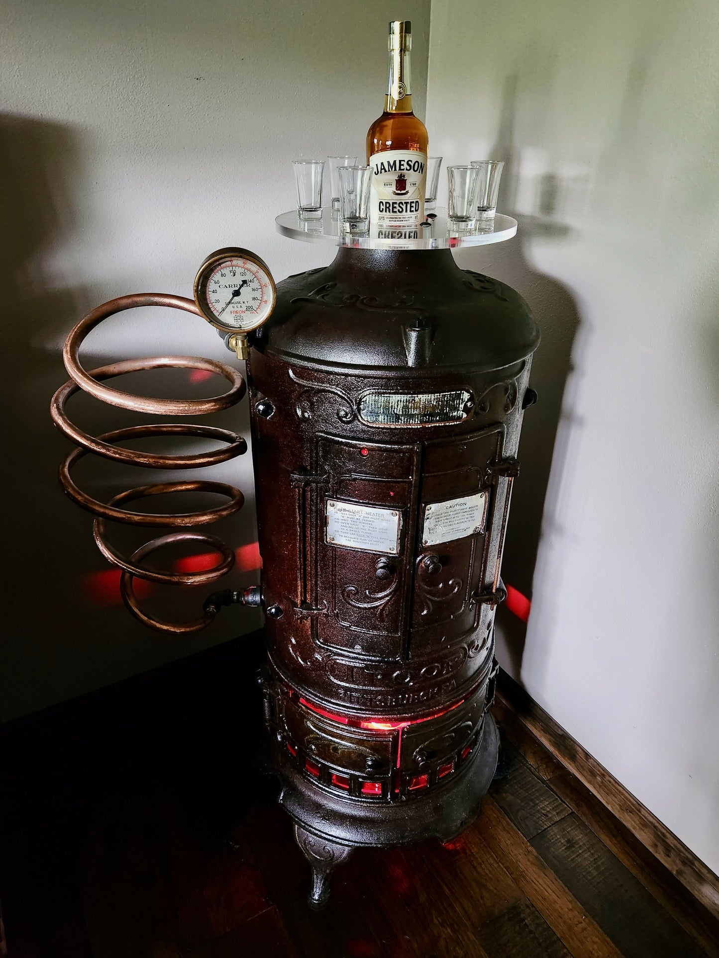 Vintage Hot Water Tank Bar