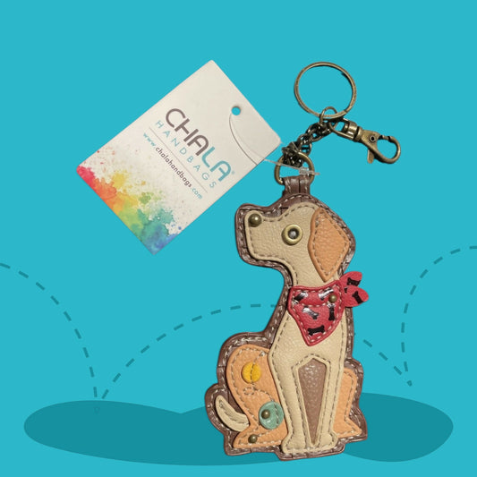 Anytime Crystals Chala Handbags Key Fob - Yellow Lab