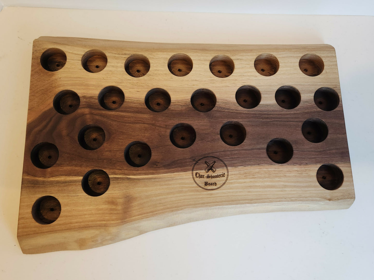 Walnut Char-shooterie board