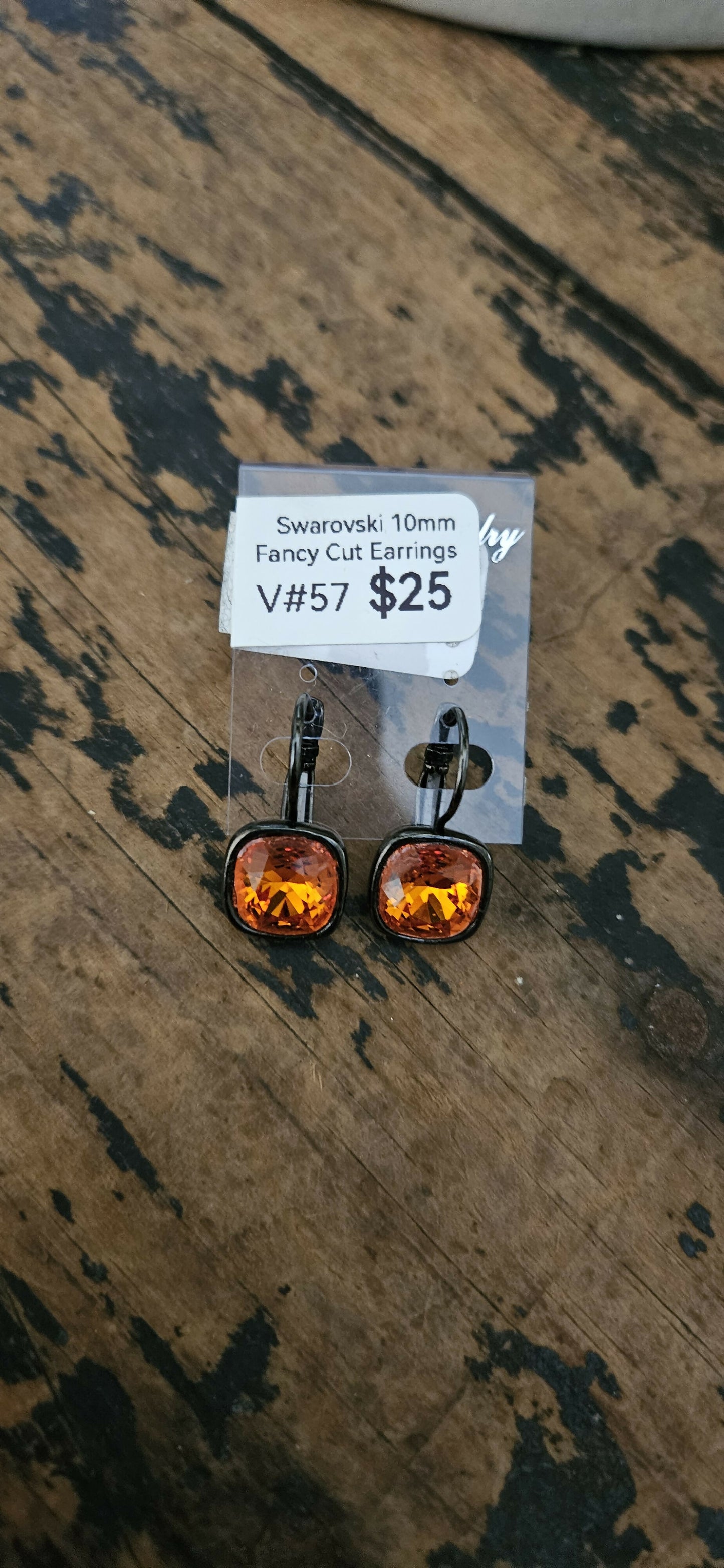 Anytime Crystals 10mm Colorful Sunset Earrings