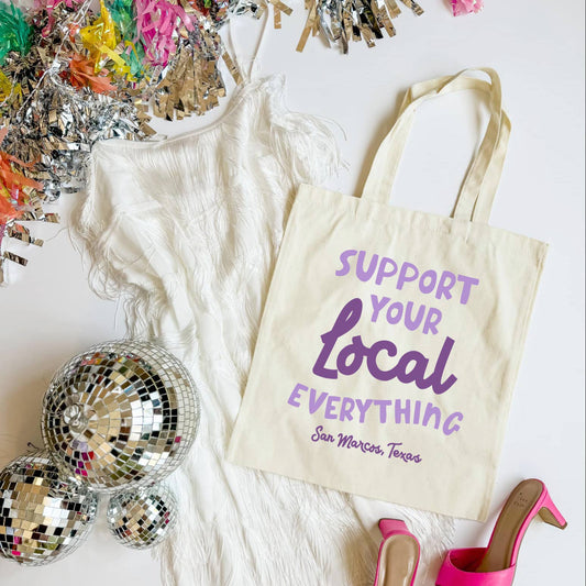 Support Your Local Everything Cotton Tote - Canonsburg, PA
