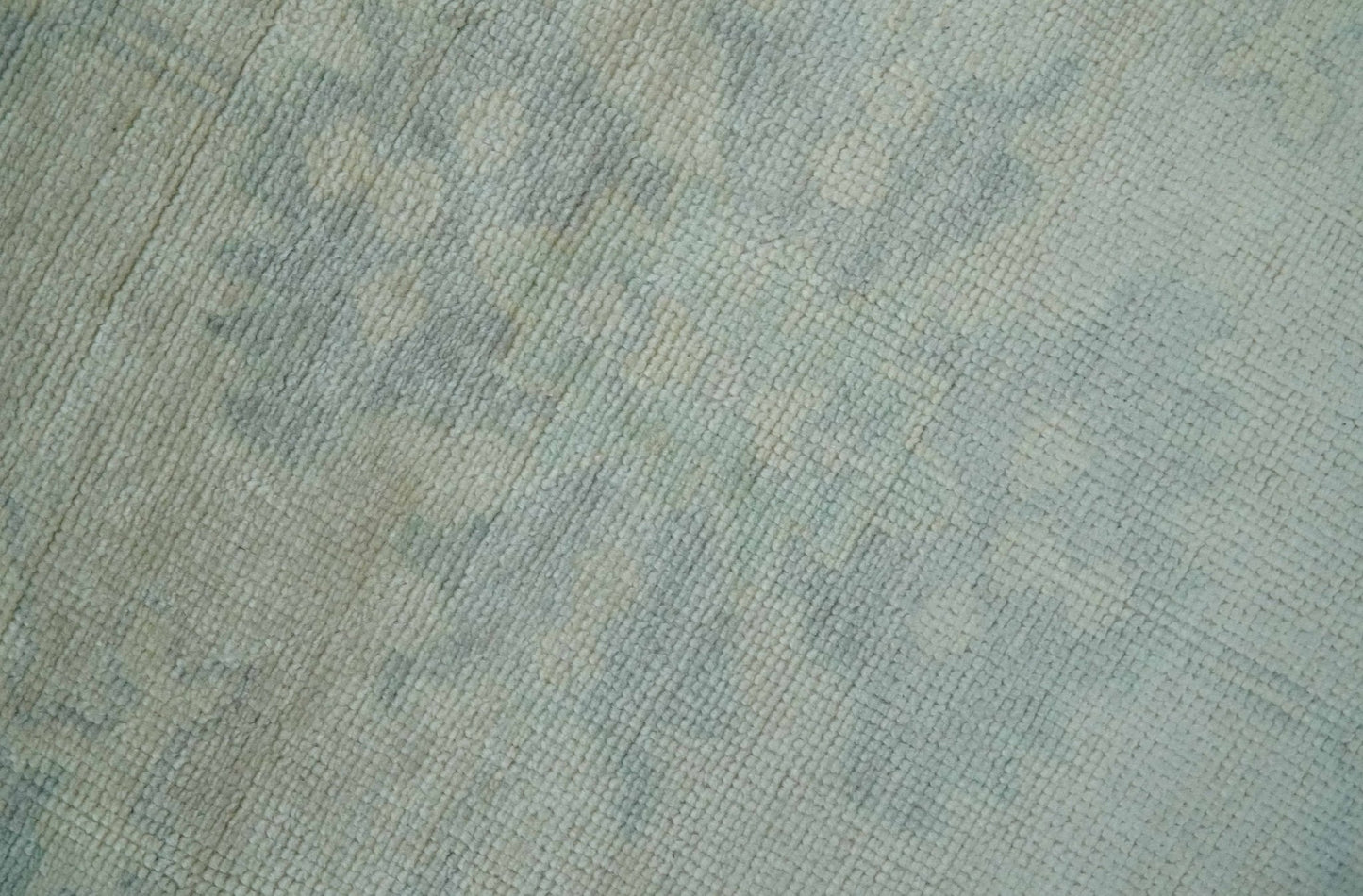 Antique Finish Silver, Gray and Charcoal Hand Knotted Oriental Oushak 8x10 wool Area Rug