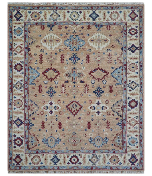 Astra Custom Made Turkish Peach Hand knotted Wool Rug