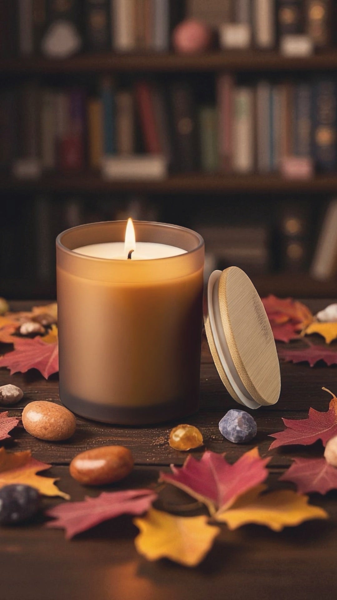 KARMA CANDLE - HIDDEN CRYSTALS INSIDE! Organic Soy 8oz, Insanely long lasting!