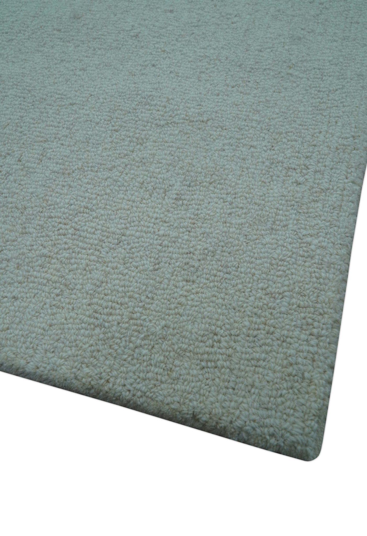 Azure Custom Made Geometrical Charcoal And Gray Hand Tufted Wool  Rug