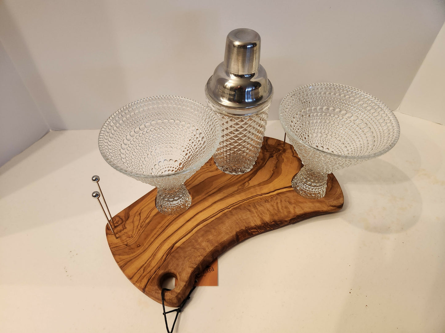 Olive wood Martini board