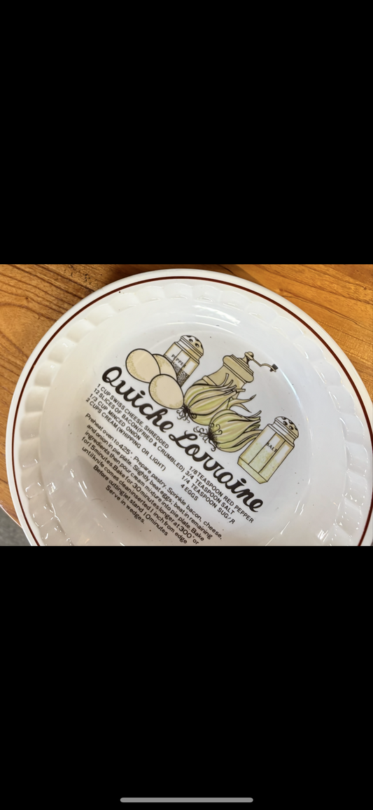 Quiche Lorraine Pie Plate recipe
