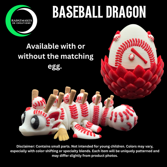 Baseball Dragon with Egg