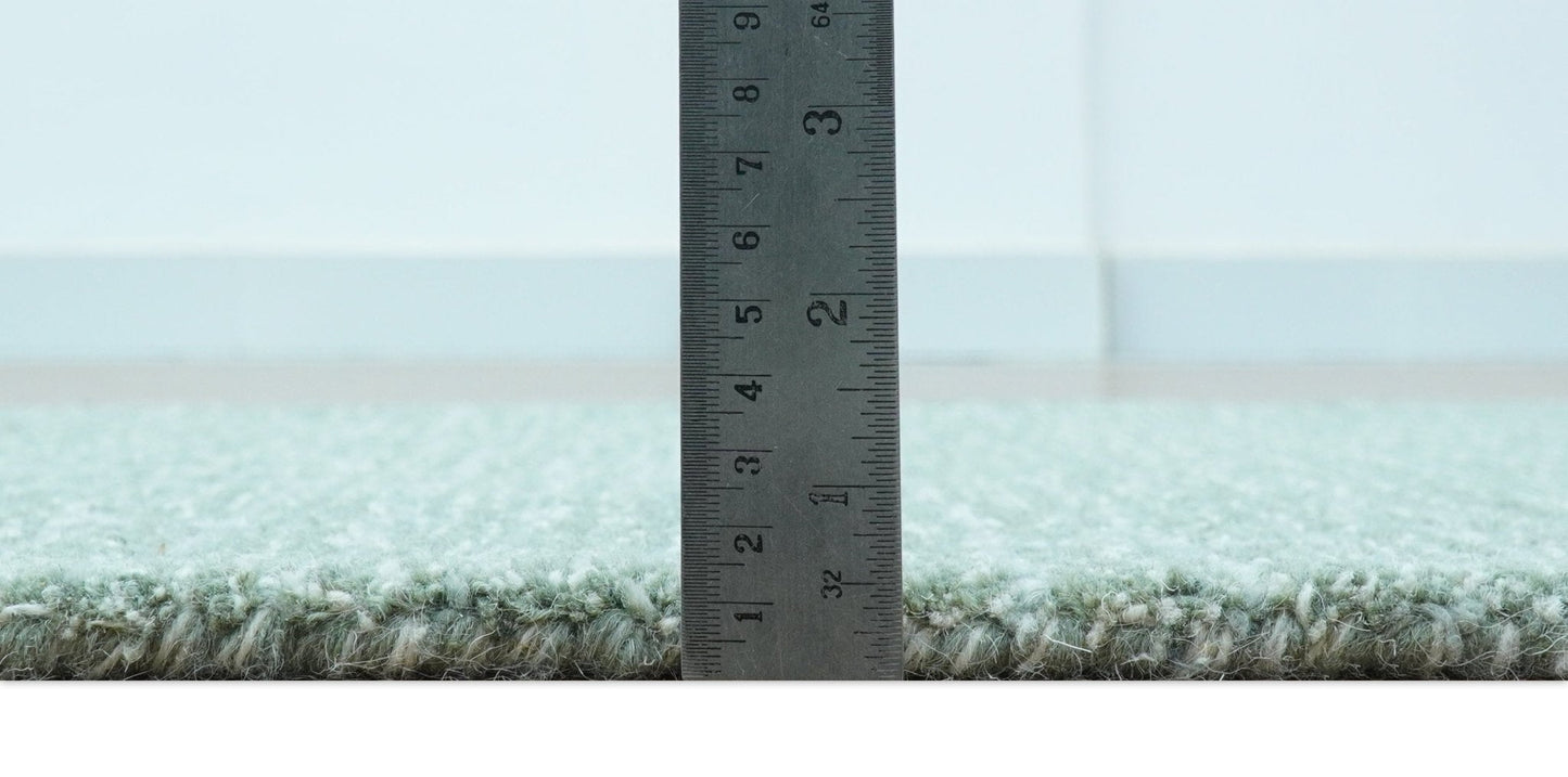 Cam Custom Made Modern Style Teal Hand Tufted Wool Rug