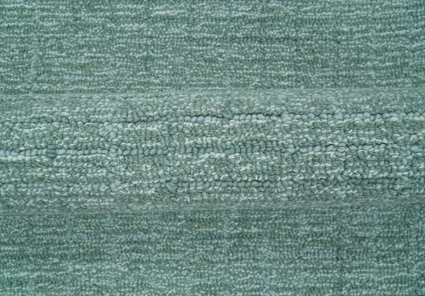 Cam Custom Made Modern Style Teal Hand Tufted Wool Rug