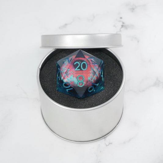 Cthulhu's Eye | Giant D20 Moving Eye DnD Dice | Acrylic RPG Gaming Dice