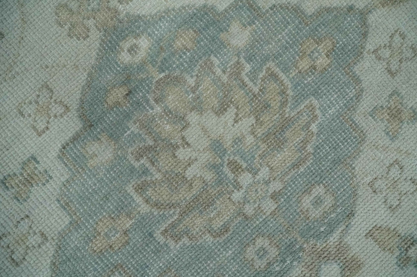 Custom Made Antique Style Neutral Ivory and Camel Custom Made wool Area Rug