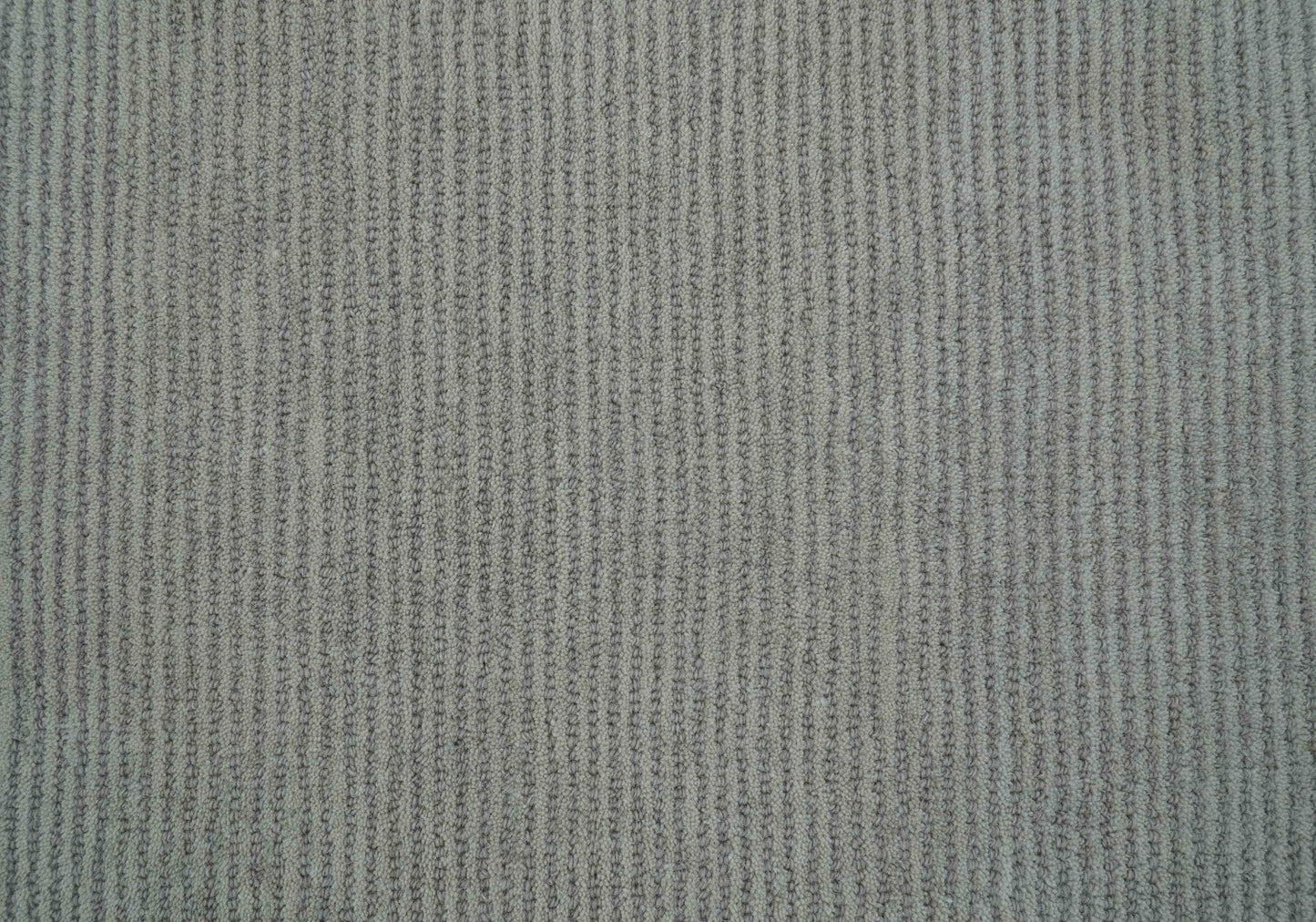 Custom Made Modern Solid Design Gray Hand Tufted Wool Rug