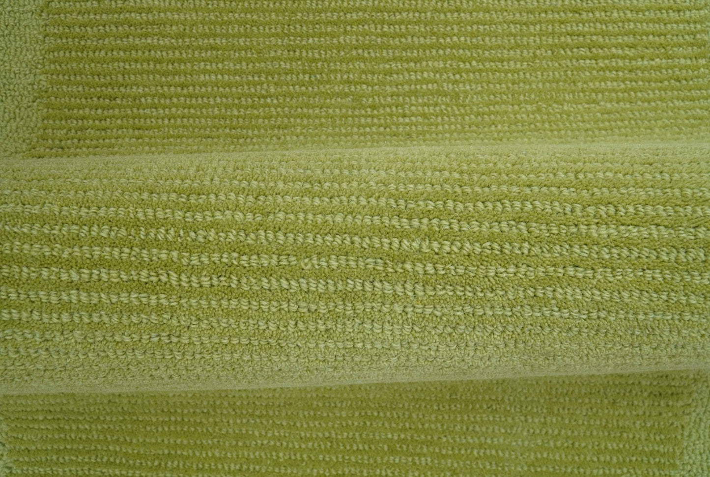 Custom Made Modern Solid Design Green Hand Tufted Wool Rug