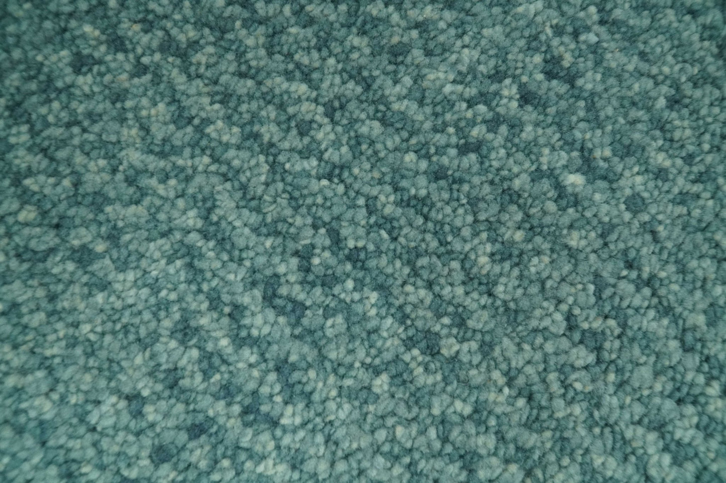 Custom Made shades of Sea Blue Contemporary Hand Knotted Wool area Rug