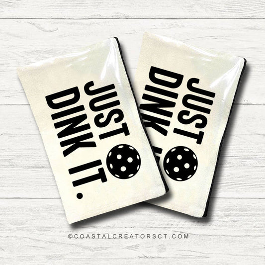 Pickleball Just Dink It Multi-Use Canvas Travel Bag: No Header Card