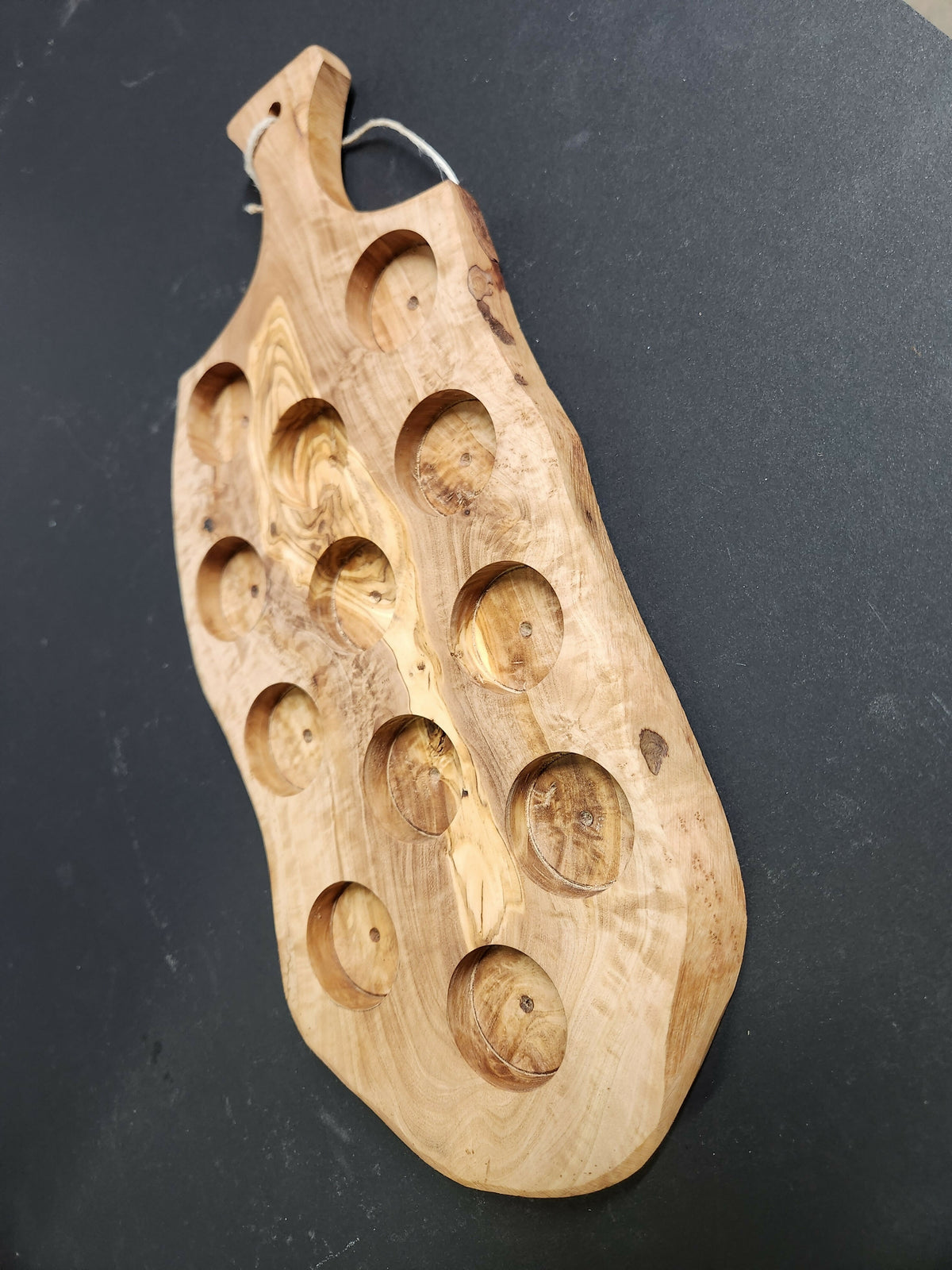 Olive wood Char-shooterie board 8