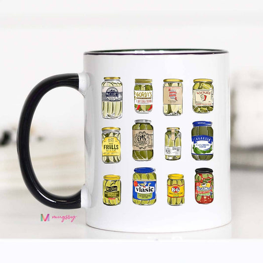 Pickle Jars Coffee Mug: 11oz