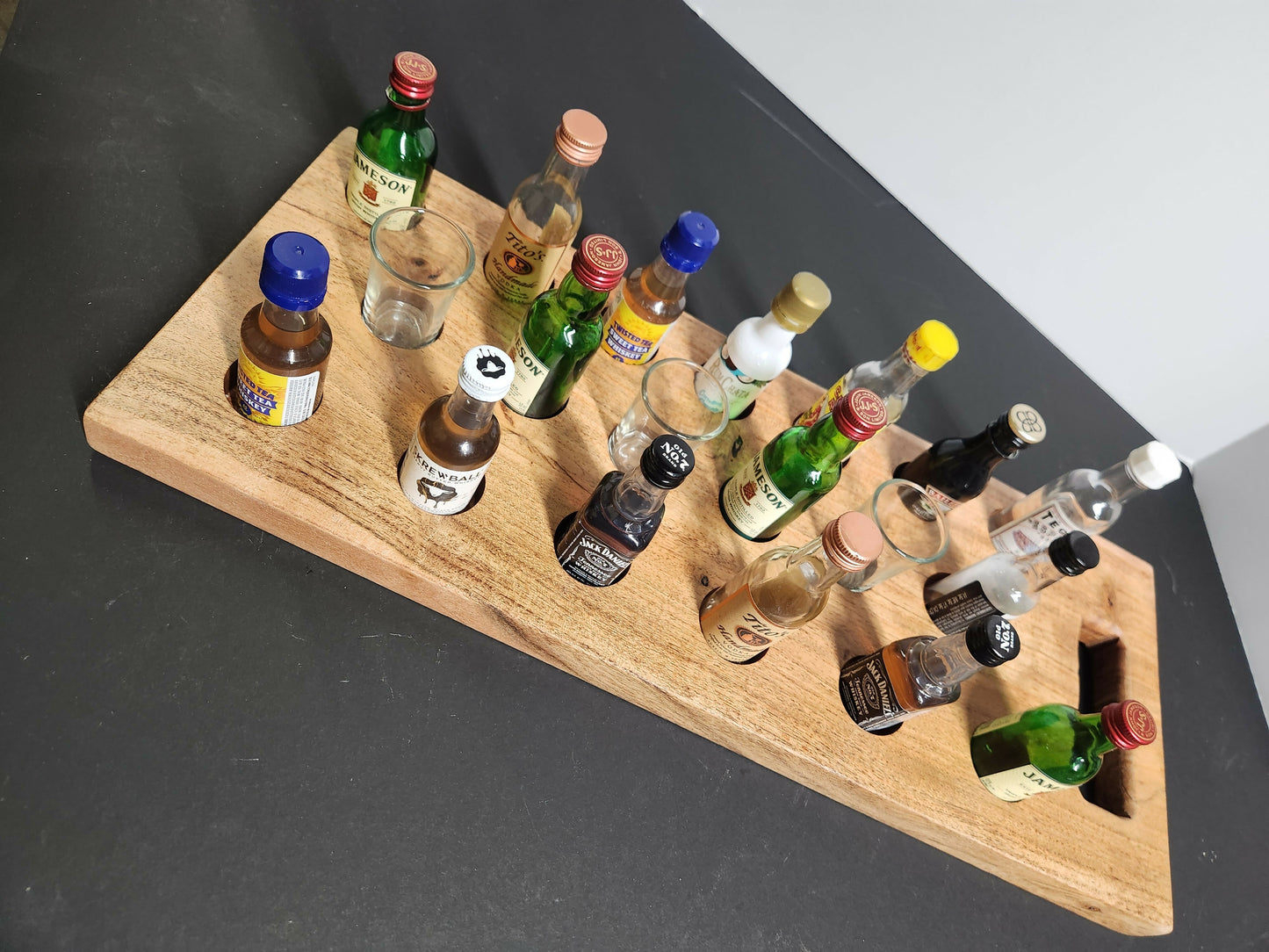 Acacia wood Char-shooterie board 19