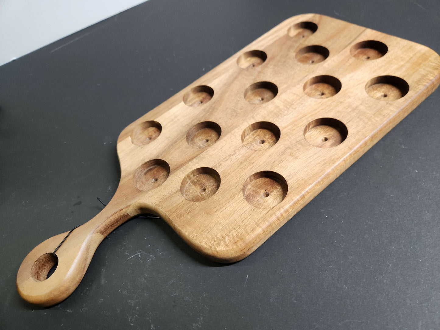Acacia wood Char-shooterie board 12