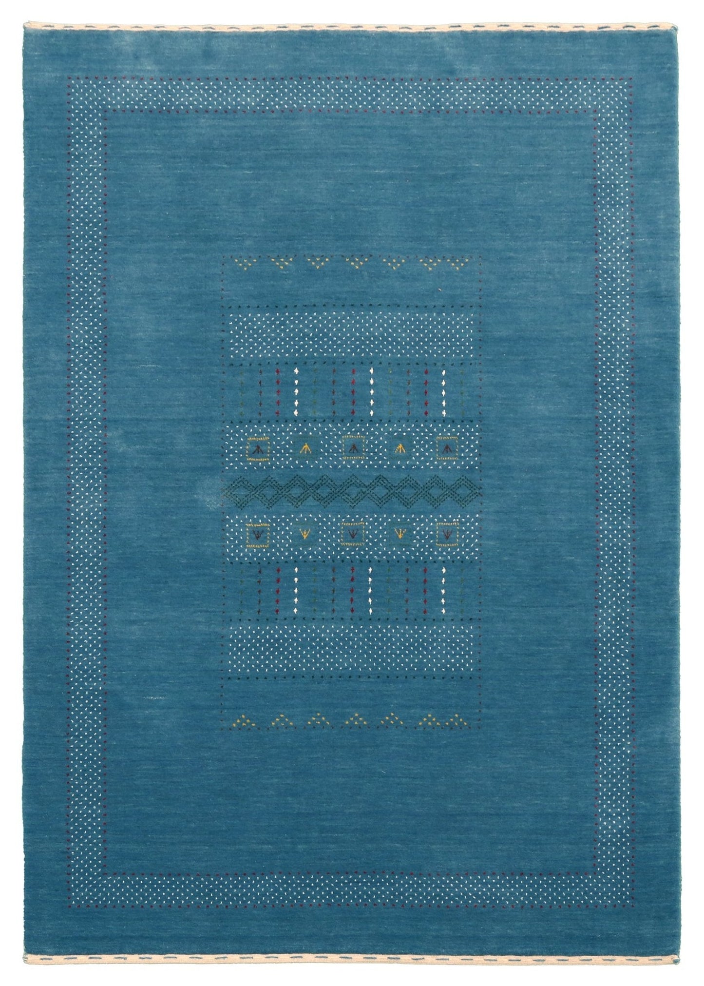 Gabbeh Design Hand Loomed Wool Area Rug