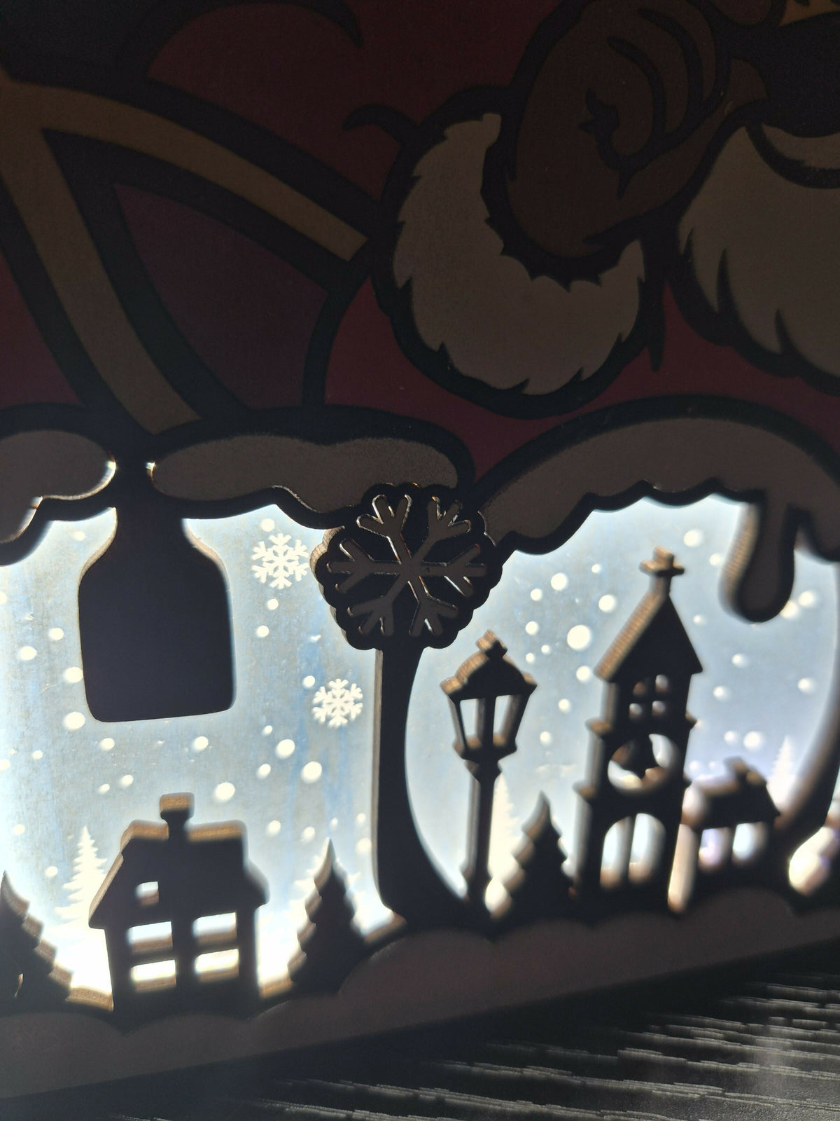 Christmas Santa HoHo Table Top Light