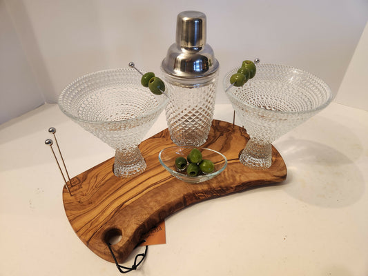 Olive wood Martini board